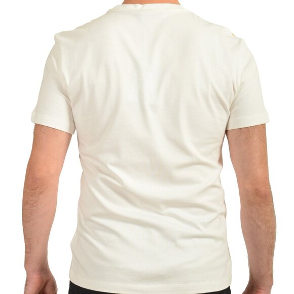 Versace Men's White & Gold Heritage Logo Print Short Sleeve T-Shirt US 2XL IT 56 - Picture 3 of 6